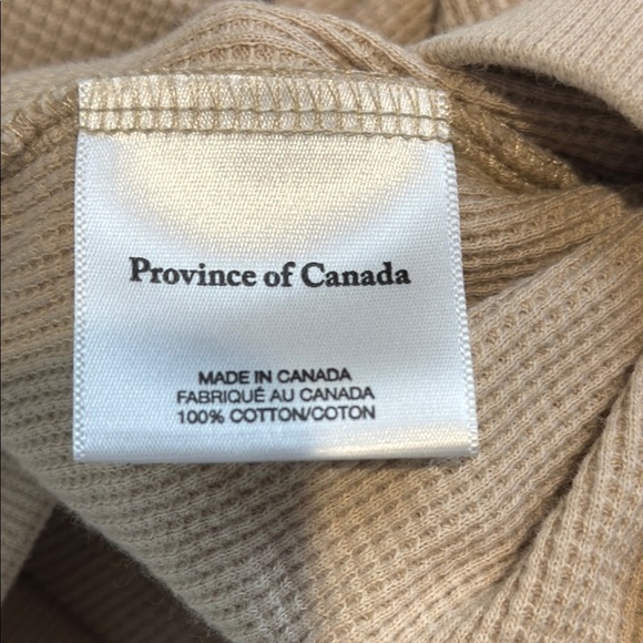 Province of Canada Cream Tan Joggers Waffle Knit Size XXS - Picture 9 of 9